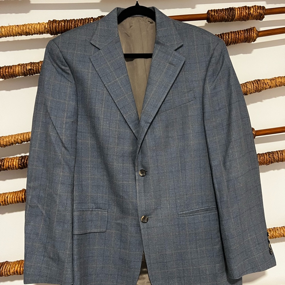Oscar de la Renta Blue Sport Coat Classic Design